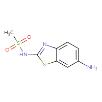 Chemical structure of N-(6-amino-1,3-benzothiazol-2-yl)methanesulfonamide - CSSB00000747572