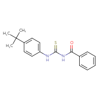 Chemical structure of 1-benzoyl-3-(4-tert-butylphenyl)thiourea - CSSB00025730241