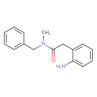 Chemical structure of 2-(2-aminophenyl)-N-benzyl-N-methylacetamide - CSSB00000742926