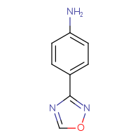 Chemical structure of 4-(1,2,4-oxadiazol-3-yl)aniline - CSSB00000750490