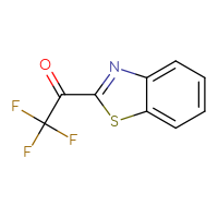 Chemical structure of 1-(1,3-benzothiazol-2-yl)-2,2,2-trifluoroethan-1-one - CSSB00000021384