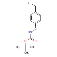 Chemical structure of N'-(4-ethylphenyl)(tert-butoxy)carbohydrazide - CSSB02517442282