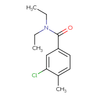 Chemical structure of 3-chloro-N,N-diethyl-4-methylbenzamide - CSSB00000188089