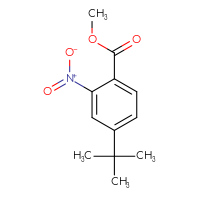 Chemical structure of methyl 4-tert-butyl-2-nitrobenzoate - CSSB01128109721