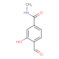 Chemical structure of 4-formyl-3-hydroxy-N-methylbenzamide - CSSB00009872524