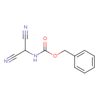 Chemical structure of benzyl N-(dicyanomethyl)carbamate - CSSB02125608285