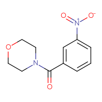 Chemical structure of 4-(3-nitrobenzoyl)morpholine - CSSB00000584524