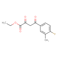 Chemical structure of ethyl 4-(4-fluoro-3-methylphenyl)-2,4-dioxobutanoate - CSSB02502097878