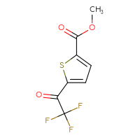 Chemical structure of methyl 5-(2,2,2-trifluoroacetyl)thiophene-2-carboxylate - CSSB00103112309