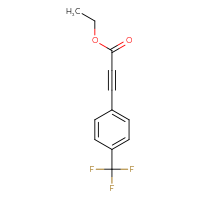 Chemical structure of ethyl 3-[4-(trifluoromethyl)phenyl]prop-2-ynoate - CSSB00006008442