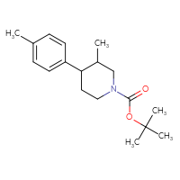 Chemical structure of tert-butyl 3-methyl-4-(4-methylphenyl)piperidine-1-carboxylate - CSSB06729639727