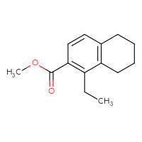 Chemical structure of methyl 1-ethyl-5,6,7,8-tetrahydronaphthalene-2-carboxylate - CSSB03559462785