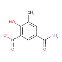 Chemical structure of 4-hydroxy-3-methyl-5-nitrobenzamide - CSSB00767310723