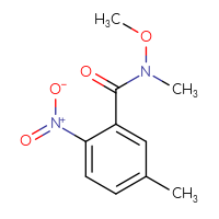 Chemical structure of N-methoxy-N,5-dimethyl-2-nitrobenzamide - CSSB00005972428