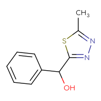 Chemical structure of (5-methyl-1,3,4-thiadiazol-2-yl)(phenyl)methanol - CSSB00117482443