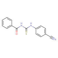 Chemical structure of 1-benzoyl-3-(4-cyanophenyl)thiourea - CSSB00020605383