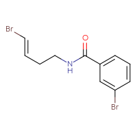 Chemical structure of 3-bromo-N-[(3E)-4-bromobut-3-en-1-yl]benzamide - CSSB00158383474