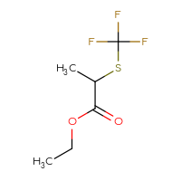Chemical structure of ethyl 2-[(trifluoromethyl)sulfanyl]propanoate - CSSB00017424611