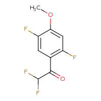 Chemical structure of 1-(2,5-difluoro-4-methoxyphenyl)-2,2-difluoroethan-1-one - CSSB00011085196