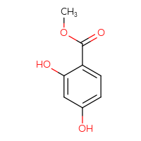 Chemical structure of methyl 2,4-dihydroxybenzoate - CSSB00000151486