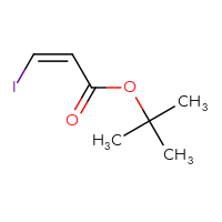 Chemical structure of tert-butyl (2Z)-3-iodoprop-2-enoate - CSSB21474899537