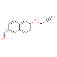 Chemical structure of 6-(prop-2-yn-1-yloxy)naphthalene-2-carbaldehyde - CSSB06368748664