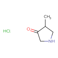 Chemical structure of 4-methylpyrrolidin-3-one hydrochloride - CSSB00025712725
