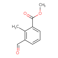 Chemical structure of methyl 3-formyl-2-methylbenzoate - CSSB03551554376