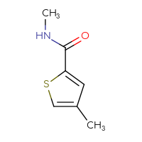 Chemical structure of N,4-dimethylthiophene-2-carboxamide - CSSB00016137577