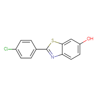 Chemical structure of 2-(4-chlorophenyl)-1,3-benzothiazol-6-ol - CSSB00160498414