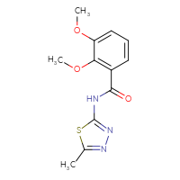 Chemical structure of 2,3-dimethoxy-N-(5-methyl-1,3,4-thiadiazol-2-yl)benzamide - CSSB00047196995