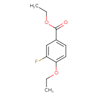 Chemical structure of ethyl 4-ethoxy-3-fluorobenzoate - CSSB00010984393