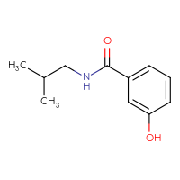 Chemical structure of 3-hydroxy-N-(2-methylpropyl)benzamide - CSSB00000160761