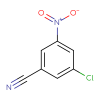 Chemical structure of 3-chloro-5-nitrobenzonitrile - CSSB00011934049