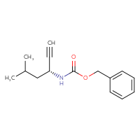 Chemical structure of benzyl N-[(3R)-5-methylhex-1-yn-3-yl]carbamate - CSSB02495372401