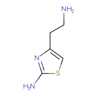 Chemical structure of 4-(2-aminoethyl)-1,3-thiazol-2-amine - CSSB00000717541