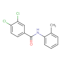 Chemical structure of 3,4-dichloro-N-(2-methylphenyl)benzamide - CSSB00046207970