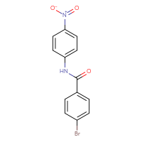 Chemical structure of 4-bromo-N-(4-nitrophenyl)benzamide - CSSB00000489794