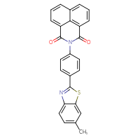 Chemical structure of 3-[4-(6-methyl-1,3-benzothiazol-2-yl)phenyl]-3-azatricyclo[7.3.1.0⁵,¹³]trideca-1(13),5,7,9,11-pentaene-2,4-dione - CSSB00121688012