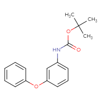 Chemical structure of tert-butyl N-(3-phenoxyphenyl)carbamate - CSSB00012224522