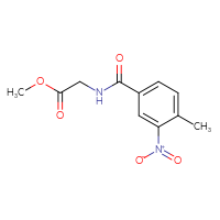 Chemical structure of methyl 2-[(4-methyl-3-nitrophenyl)formamido]acetate - CSSB00000585438