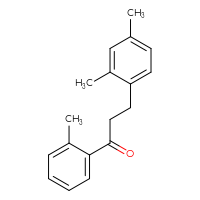 Chemical structure of 3-(2,4-dimethylphenyl)-1-(2-methylphenyl)propan-1-one - CSSB00020571386