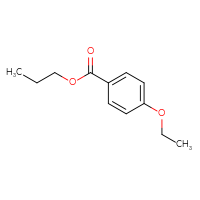 Chemical structure of propyl 4-ethoxybenzoate - CSSB00000170317