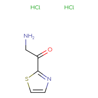 Chemical structure of 2-amino-1-(1,3-thiazol-2-yl)ethan-1-one dihydrochloride - CSSB06726388690
