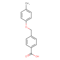 Chemical structure of 4-[(4-methylphenoxy)methyl]benzoic acid - CSSB00000590895