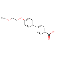Chemical structure of 4'-(2-methoxyethoxy)-[1,1'-biphenyl]-4-carboxylic acid - CSSB00094253197