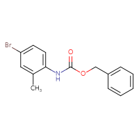 Chemical structure of benzyl N-(4-bromo-2-methylphenyl)carbamate - CSSB00000152137