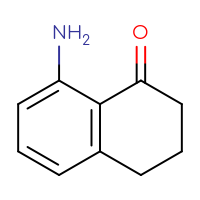 Chemical structure of 8-amino-1,2,3,4-tetrahydronaphthalen-1-one - CSSB00000072382