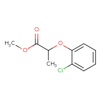 Chemical structure of methyl 2-(2-chlorophenoxy)propanoate - CSSB00000171579