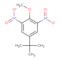 Chemical structure of 5-tert-butyl-2-methoxy-1,3-dinitrobenzene - CSSB00020627286